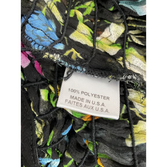 Misa Los Angeles 'Paola' Black Chiffon Top Size S - Picture 5 of 5